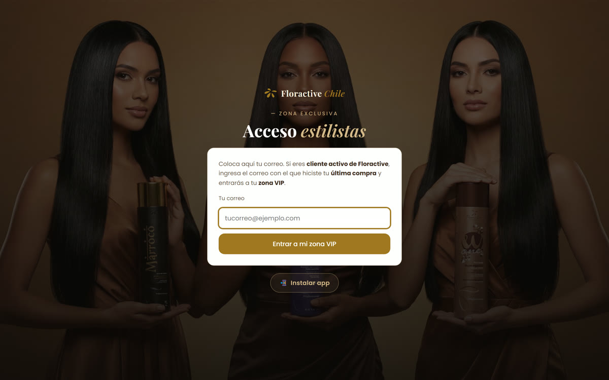 Zona VIP de estilistas de Floractive